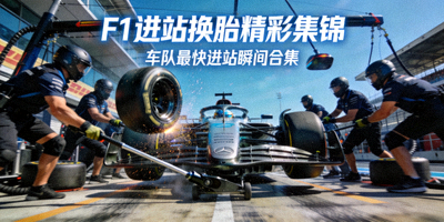 F1进站换胎精彩集锦 - 车队最快进站瞬间合集